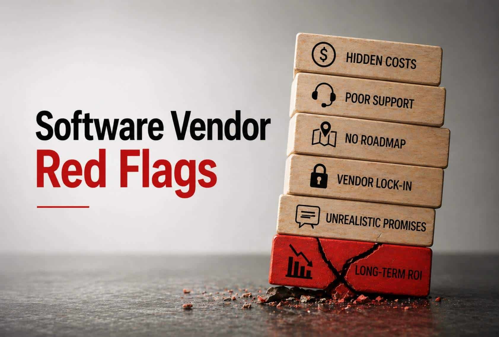 Hidden Software Vendor Red Flags That Impact Long-Term ROI