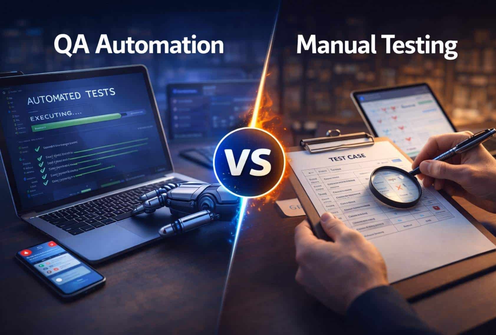 QA Automation Vs Manual Testing