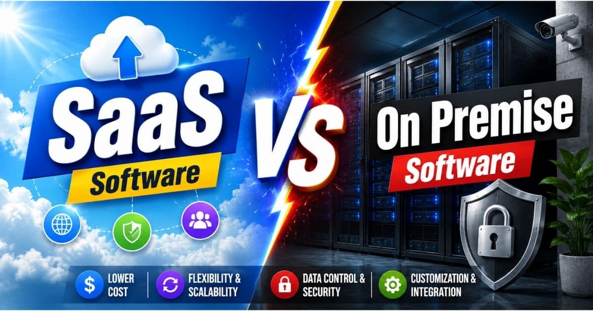 saas vs on premise software